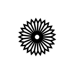 Flower Logo Illustration - Nature wedding bloom blossom garden Hawaii art exotic tropical flora