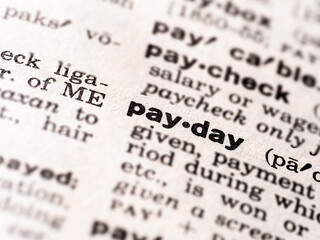 dictionary definition of payday