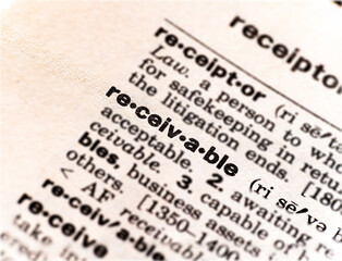dictionary definition of receivable