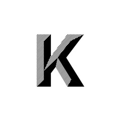 Letter K Logo Lettermark K Monogram - Typeface Type Emblem Character Trademark