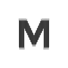 Letter M Logo Lettermark M Monogram - Typeface Type Emblem Character Trademark