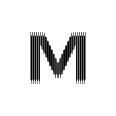 Letter M Logo Lettermark M Monogram - Typeface Type Emblem Character Trademark