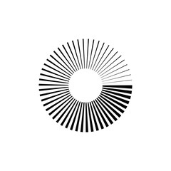 Vortex Spiral logo abstract circle shape - spiral motion twirl twist curve rotation spin whirlpool radial warp geometric shape for businesses - spinning circle