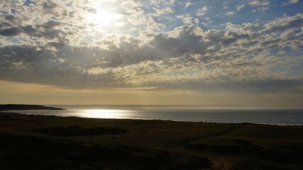atardecer en el mar