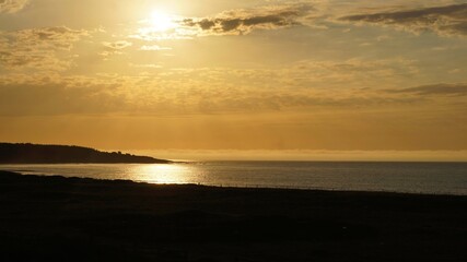 atardecer en el mar