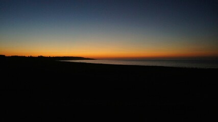 atardecer en el mar