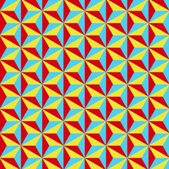 Fototapeta premium Abstract pattern geometric background - geometric shapes futuristic illustration liquid geometry technology tech flux twist warp fantasy
