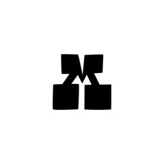 Letter M Logo Lettermark M Monogram - Typeface Type Emblem Character Trademark