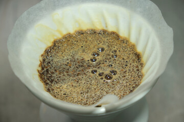 brewing coffee with the v60 method