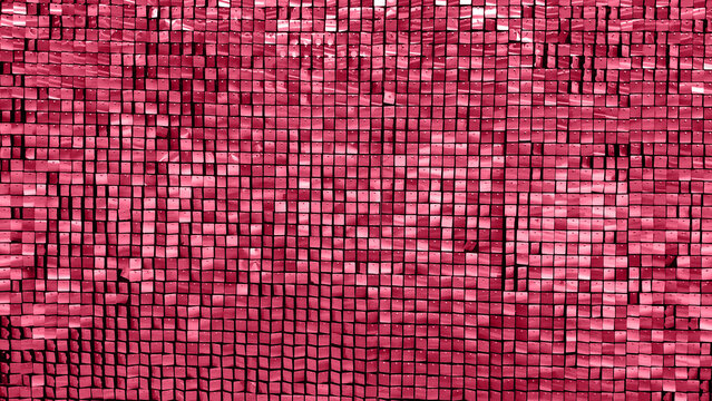 Viva magenta shiny texture and abstract background. Trending color of 2023 - Viva Magenta.