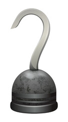 Pirate prosthesis metal hook, an element of the actor's costume for the theater, holidays, festivals and Halloween