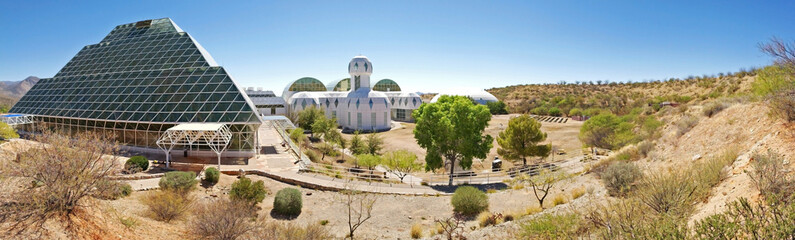  Biosphere 2  Panorama - It is located north of Tucson, Arizona at the base of the stunning Santa...
