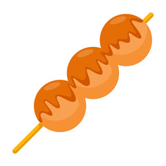 Dango in flat style isolated