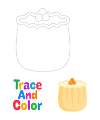 Dimsum tracing worksheet for kids