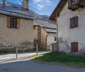 Nevache, a small, authentic and quiet village in Claree valley, near Briancon in Hautes-Alpes department, France
