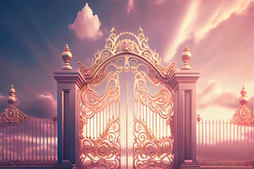 Foto op Canvas temple of heaven city, gates of heaven © Gbor
