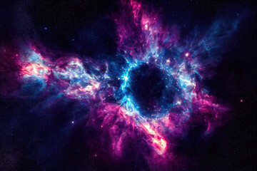 Obraz na płótnie Canvas colorful space galaxy, supernova nebula background