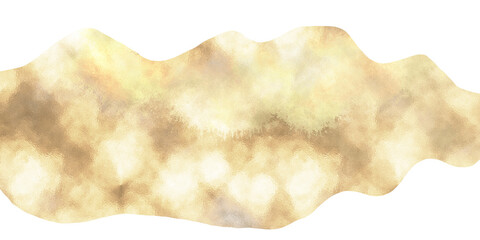 Golden luxury abstract wavy borders. NO background.