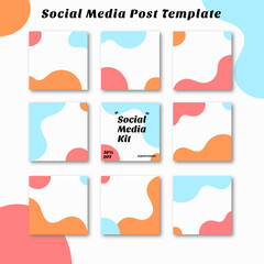 cute social media template