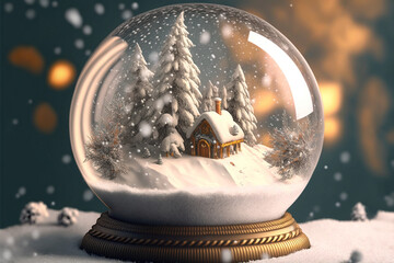 Christmas decoration, Christmas snow globe