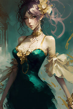 Belle Epoque Anime Girl 