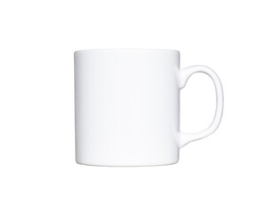 A white cup on white background. isolated