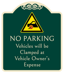 Obraz premium Decorative no parking sign 