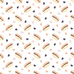 Seamless pattern with Sushi, for decoration