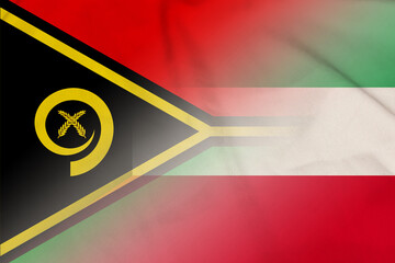 Vanuatu and Kuwait official flag transborder relations KWT VUT
