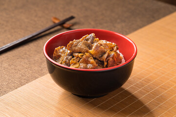 Classic Japanese Fast Food Fatty Beef Rice