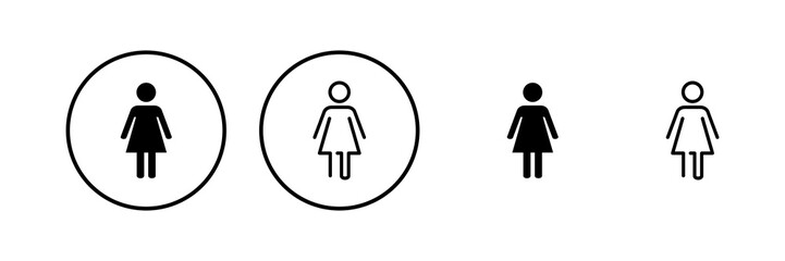 Female icon vector illustration. woman sign and symbol
