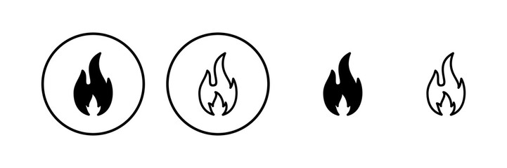 Fire icon vector illustration. fire sign and symbol