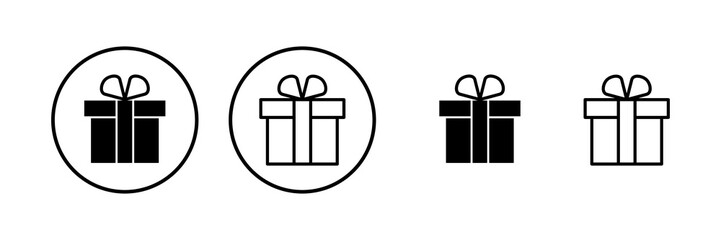 Gift icon vector illustration. gift sign and symbol. birthday gift