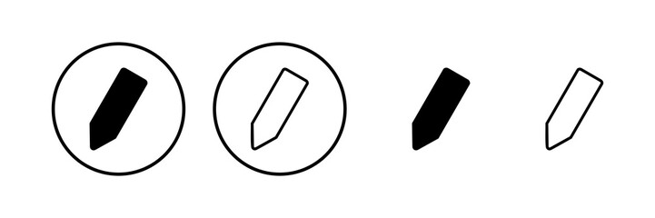 Pencil icon vector illustration. pen sign and symbol. edit icon vector