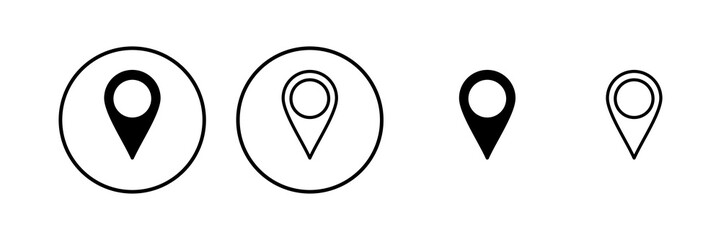 Pin icon vector illustration. Location sign and symbol. destination icon. map pin