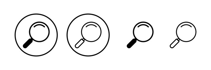 Search icon vector illustration. search magnifying glass sign and symbol