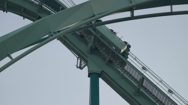Dive Roller Coaster in Theme Park