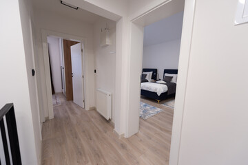 Modern luxury home interior, trendy modern design of house