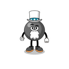 Illustration of dot symbol cartoon with i want you gesture