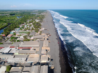 Playa Tecojate, foto &aacute;rea.