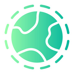 earth gradient icon