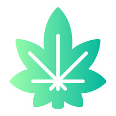Hemp gradient icon