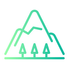 mountain gradient icon