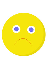 Fototapeta premium sad face emoticon