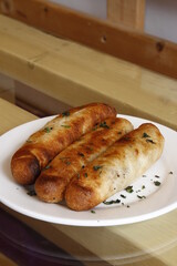 Gourmet baked pastries, long buns