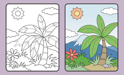 Fototapeta na wymiar learn coloring for kids and elementary school.