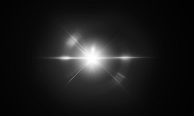 Light flare. Glowing light explodes. Light effect. ray. shining sun bright flash. Special lens flare light effect.	
