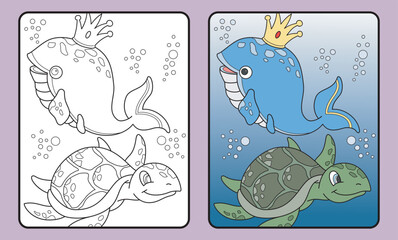 learn coloring for kids and elementary school.