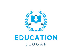 Obraz premium Logo about Education on a white background. created using the CorelDraw application.