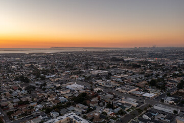  Chula Vista, California, aerial view of city. 